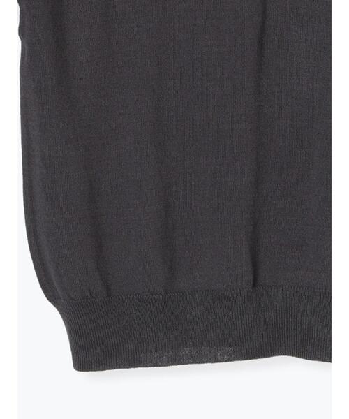 Te chichi TERRASSE（テチチテラス）の「ハーフスリーブニット（ニット/セーター・レディース・チャコールグレー/オフホワイト/ブラウン/パープル・F）」の12枚目の写真