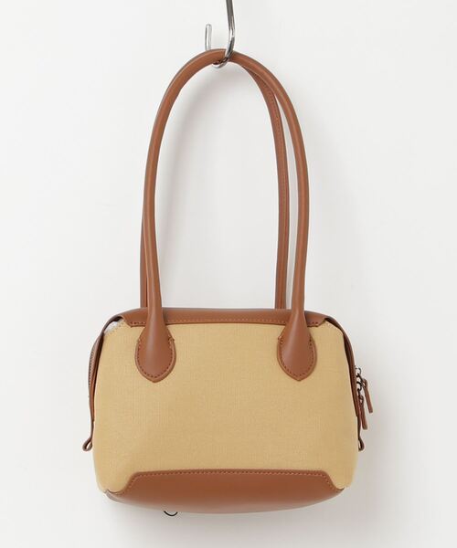 THEATRE PRODUCTS（シアタープロダクツ）の「キャンバスコンビハンドバッグM（ハンドバッグ・レディース・ブラウン/ブラック・FREE）」の3枚目の写真