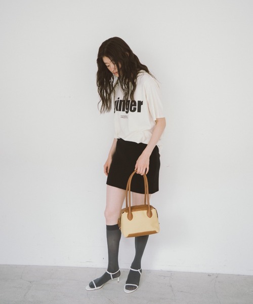 THEATRE PRODUCTS（シアタープロダクツ）の「キャンバスコンビハンドバッグM（ハンドバッグ・レディース・ブラウン/ブラック・FREE）」の8枚目の写真