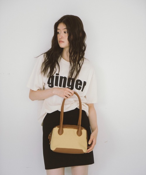 THEATRE PRODUCTS（シアタープロダクツ）の「キャンバスコンビハンドバッグM（ハンドバッグ・レディース・ブラウン/ブラック・FREE）」の10枚目の写真