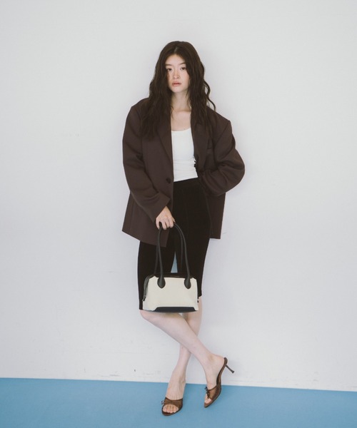 THEATRE PRODUCTS（シアタープロダクツ）の「キャンバスコンビハンドバッグM（ハンドバッグ・レディース・ブラウン/ブラック・FREE）」の15枚目の写真