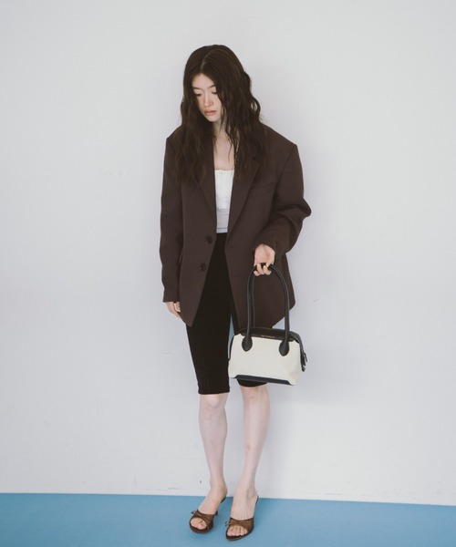 THEATRE PRODUCTS（シアタープロダクツ）の「キャンバスコンビハンドバッグM（ハンドバッグ・レディース・ブラウン/ブラック・FREE）」の16枚目の写真