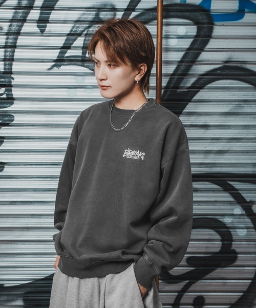 improves（インプローブス）の「CVC半起毛スウェット バックプリント 長袖 トレーナー（スウェット・メンズ・ブラック系/ブラック・LARGE/MEDIUM）」の12枚目の写真