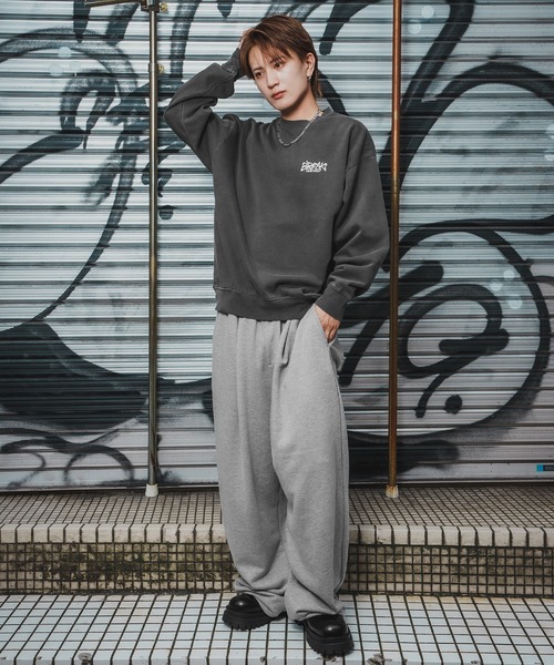 improves（インプローブス）の「CVC半起毛スウェット バックプリント 長袖 トレーナー（スウェット・メンズ・ブラック系/ブラック・LARGE/MEDIUM）」の14枚目の写真