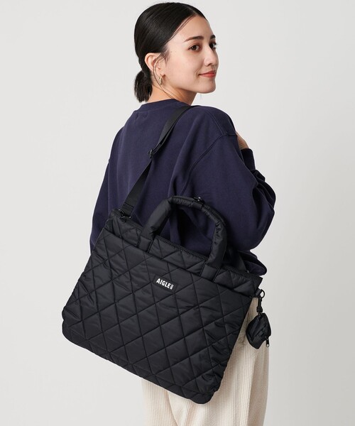 AIGLE(エーグル)の「<AIGLE>キルティング ショルダーバッグ 2WAY(ショルダーバッグ・レディース・オリーブ/ブラック・FREE)」の14枚目の写真