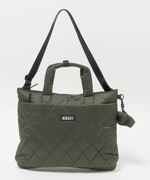 AIGLE(エーグル)の「<AIGLE>キルティング ショルダーバッグ 2WAY(ショルダーバッグ・レディース・オリーブ/ブラック・FREE)」の9枚目の写真