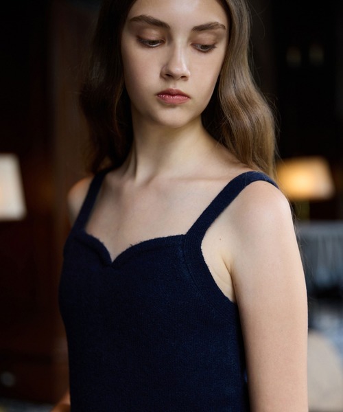 EIMY ISTOIRE（エイミーイストワール）の「ロゴボタンニットセットワンピース（ワンピース・レディース・オフホワイト/グレー/ネイビー・F）」の10枚目の写真