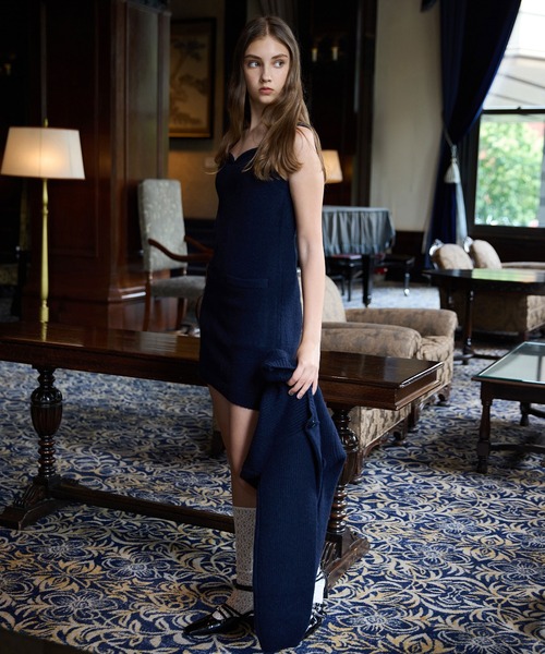 EIMY ISTOIRE（エイミーイストワール）の「ロゴボタンニットセットワンピース（ワンピース・レディース・オフホワイト/グレー/ネイビー・F）」の13枚目の写真