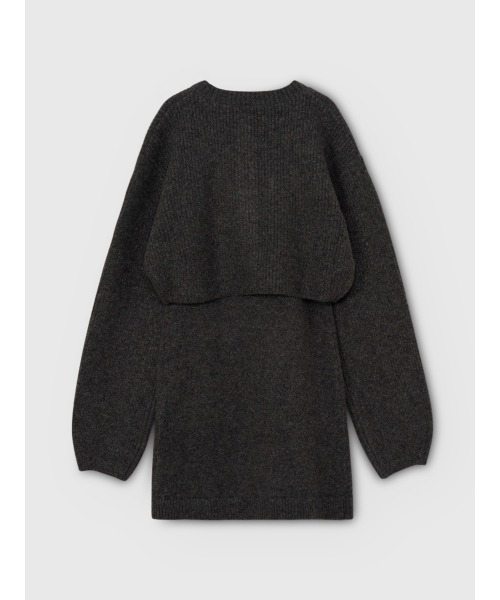 EIMY ISTOIRE（エイミーイストワール）の「ロゴボタンニットセットワンピース（ワンピース・レディース・オフホワイト/グレー/ネイビー・F）」の7枚目の写真