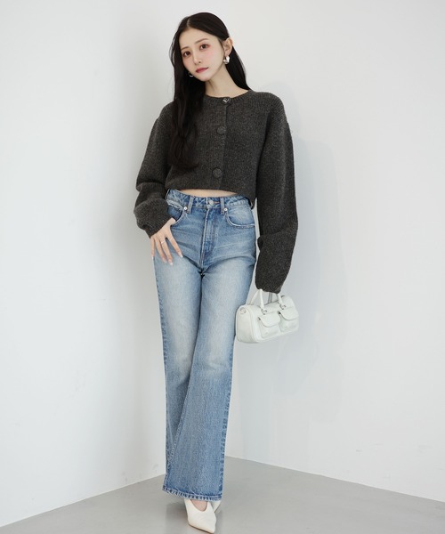 ロゴボタンニットセットワンピース（ワンピース）｜EIMY ISTOIRE