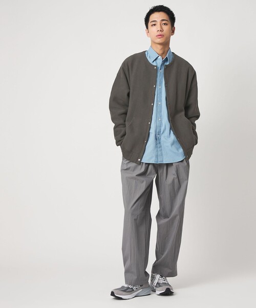 CITEN（シテン）の「＜CITEN＞スナップスウェットブルゾン（カーディガン/ボレロ・メンズ・イエロー/ダークグレー/パープル/ライトグレー/モカ・M/L）」の12枚目の写真