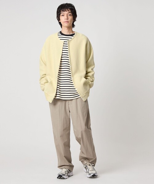 CITEN（シテン）の「＜CITEN＞スナップスウェットブルゾン（カーディガン/ボレロ・メンズ・イエロー/ダークグレー/パープル/ライトグレー/モカ・M/L）」の19枚目の写真