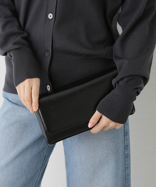 STANDOIL（スタンドオイル）の「STAND OIL BUTTER BAG CLASSIC（ショルダーバッグ・レディース・ブラウン/ブラック/アイボリー・FREE）」の6枚目の写真