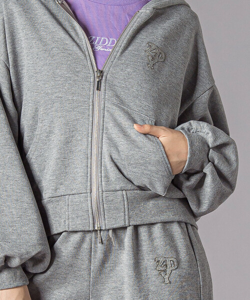 ZIDDY（ジディ）の「パーカーボトムセット(130~160cm)（セットアップ・キッズ・グレー/ブラック・150cm/FREE/130cm/140cm）」の6枚目の写真