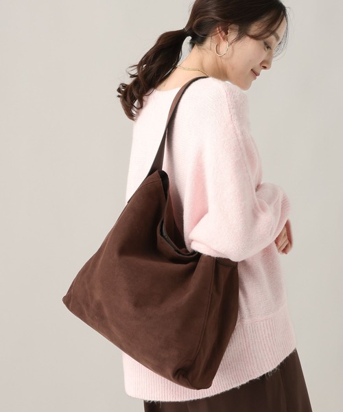 Elura（エルーラ）の「ポーチセットフェイクスエードトート/574979（ハンドバッグ・レディース・ブラウン系その他2/ダークブラウン・ONE SIZE）」の2枚目の写真