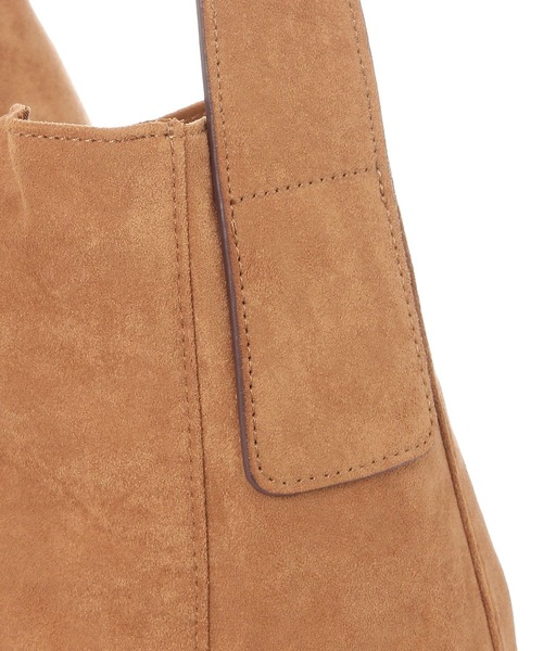 Elura（エルーラ）の「ポーチセットフェイクスエードトート/574979（ハンドバッグ・レディース・ブラウン系その他2/ダークブラウン・ONE SIZE）」の6枚目の写真