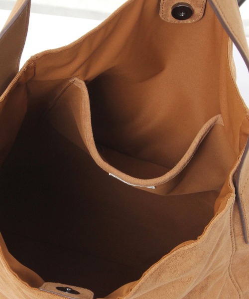 Elura（エルーラ）の「ポーチセットフェイクスエードトート/574979（ハンドバッグ・レディース・ブラウン系その他2/ダークブラウン・ONE SIZE）」の4枚目の写真