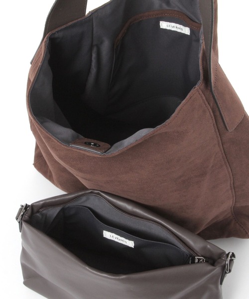 Elura（エルーラ）の「ポーチセットフェイクスエードトート/574979（ハンドバッグ・レディース・ブラウン系その他2/ダークブラウン・ONE SIZE）」の14枚目の写真