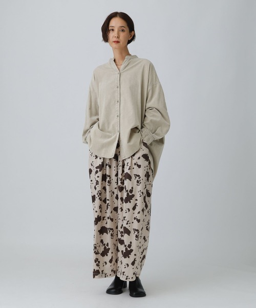 LEPSIM（レプシィム）の「加工コーデュロイシャツチュニック　598092（シャツ/ブラウス・レディース・グレー系その他/ベージュ系その他・FREE）」の13枚目の写真