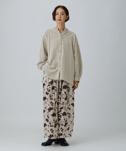 LEPSIM（レプシィム）の「加工コーデュロイシャツチュニック　598092（シャツ/ブラウス・レディース・グレー系その他/ベージュ系その他・FREE）」の14枚目の写真