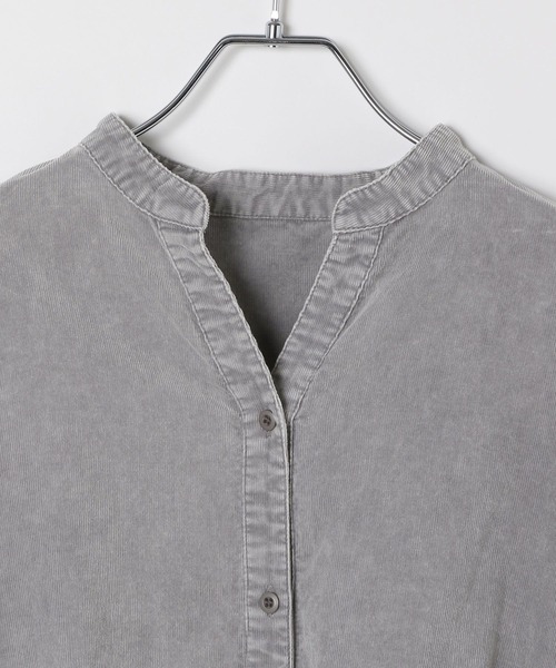 LEPSIM（レプシィム）の「加工コーデュロイシャツチュニック　598092（シャツ/ブラウス・レディース・グレー系その他/ベージュ系その他・FREE）」の17枚目の写真