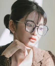 LUXSTYLE（ラグスタイル）の「UVカットスクエアビッグフレームクリアサングラス（サングラス）」