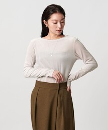 MARW UNITED ARROWS | ＜MARW UNITED ARROWS＞シアー ベロア ロングスリーブ カットソー(Tシャツ/カットソー)