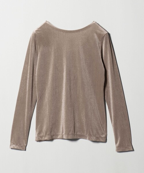 MARW UNITED ARROWS（マルゥ ユナイテッドアローズ）の「＜MARW UNITED ARROWS＞シアー ベロア ロングスリーブ カットソー（Tシャツ/カットソー・レディース・ナチュラル/モカ/ネイビー・FREE）」の13枚目の写真