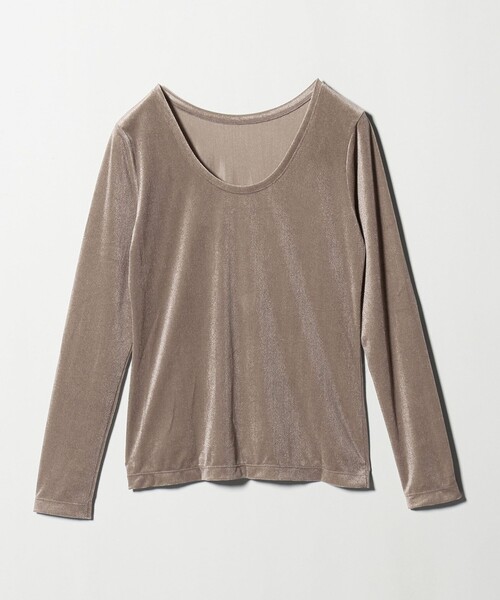 セール】＜MARW UNITED ARROWS＞シアー ベロア ロングスリーブ