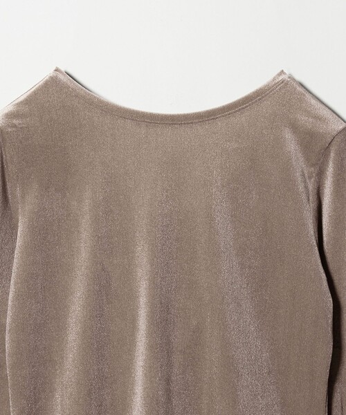 MARW UNITED ARROWS（マルゥ ユナイテッドアローズ）の「＜MARW UNITED ARROWS＞シアー ベロア ロングスリーブ カットソー（Tシャツ/カットソー・レディース・ナチュラル/モカ/ネイビー・FREE）」の15枚目の写真