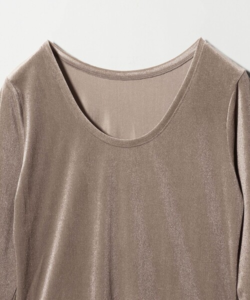MARW UNITED ARROWS（マルゥ ユナイテッドアローズ）の「＜MARW UNITED ARROWS＞シアー ベロア ロングスリーブ カットソー（Tシャツ/カットソー・レディース・ナチュラル/モカ/ネイビー・FREE）」の18枚目の写真