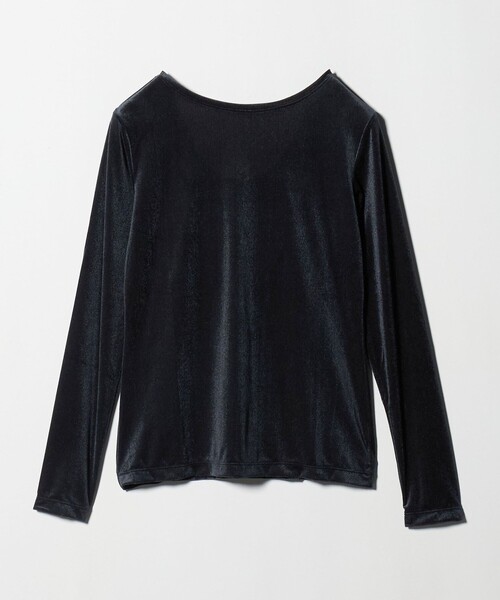 MARW UNITED ARROWS（マルゥ ユナイテッドアローズ）の「＜MARW UNITED ARROWS＞シアー ベロア ロングスリーブ カットソー（Tシャツ/カットソー・レディース・ナチュラル/モカ/ネイビー・FREE）」の20枚目の写真