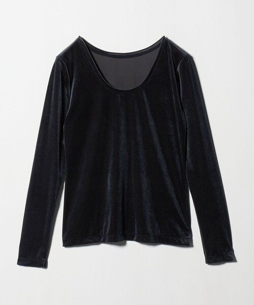 MARW UNITED ARROWS（マルゥ ユナイテッドアローズ）の「＜MARW UNITED ARROWS＞シアー ベロア ロングスリーブ カットソー（Tシャツ/カットソー・レディース・ナチュラル/モカ/ネイビー・FREE）」の21枚目の写真