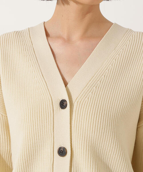 N.（N. Natural Beauty Basic）（エヌエヌナチュラルビューティーベーシック）の「【PS/低身長サイズ】フォルムニットカーデセットアップ（ワンピース・レディース・ブラウン/ブルー/オフホワイト・P/S/MEDIUM）」の13枚目の写真