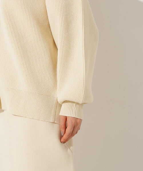 N.（N. Natural Beauty Basic）（エヌエヌナチュラルビューティーベーシック）の「【PS/低身長サイズ】フォルムニットカーデセットアップ（ワンピース・レディース・ブラウン/ブルー/オフホワイト・P/S/MEDIUM）」の15枚目の写真