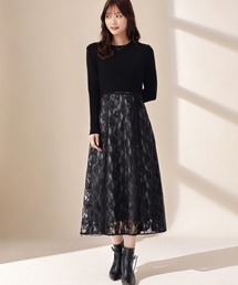 ワンピース（ブラック/黒色系・花柄・ボタニカル柄）ファッション通販