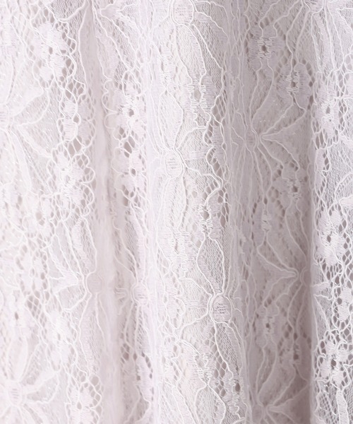 MISCH MASCH（ミッシュマッシュ）の「2025秋冬新作 ラメレースニットドッキングワンピース（ワンピース・レディース・グレー/ブラック/ピンク・ﾌﾘ-）」の5枚目の写真