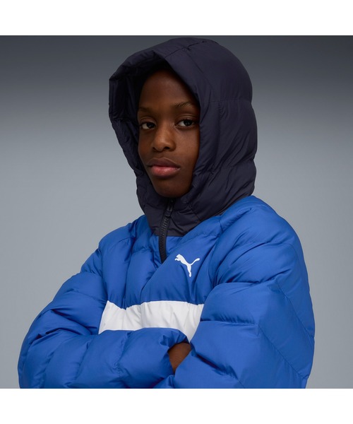 PUMA(プーマ)の「PUMA プーマ キッズ シンセティック フーデッド パッファー ジャケット 120-160cm(ダウンジャケット/コート・キッズ・ブラック/ブルー系その他7・160/150/120/130/140)」の3枚目の写真