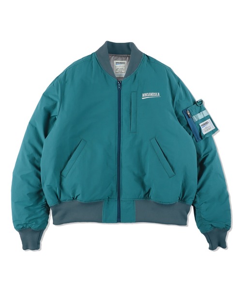 FISHNET RECYCLED NYLON MA-1 JACKET（MA-1）｜WIND AND SEA（ウィン