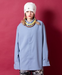 a.p.o.v.（エーピーオービー）の「a.p.o.v. 比翼ボタンオーバーサイズジャージードレスシャツ（シャツ/ブラウス）」