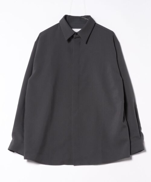 a.p.o.v.(エーピーオービー)の「a.p.o.v. 比翼ボタンオーバーサイズジャージードレスシャツ(シャツ/ブラウス・メンズ・ライトグレー/ブラック/ライトブルー/チャコール/ホワイト・ONESIZE)」の14枚目の写真