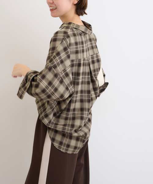 追加》CHECKオーバーサイズシャツ（シャツ/ブラウス）｜JOURNAL