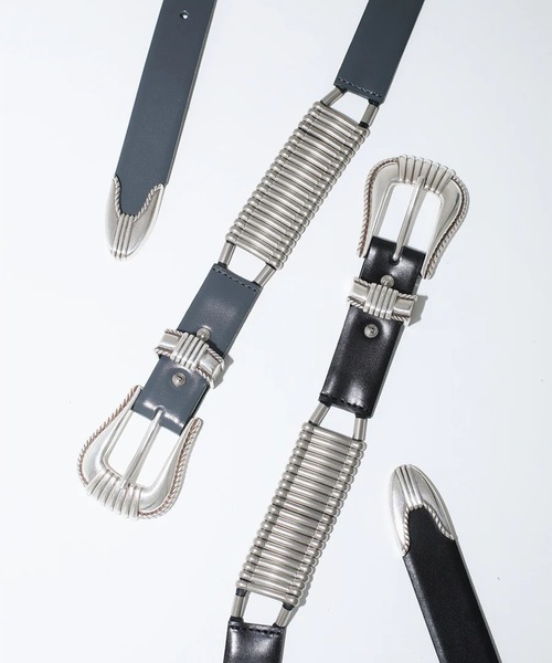 TOGA VIRILIS/トーガ】Western metal belt（ベルト）｜TOGA VIRILIS