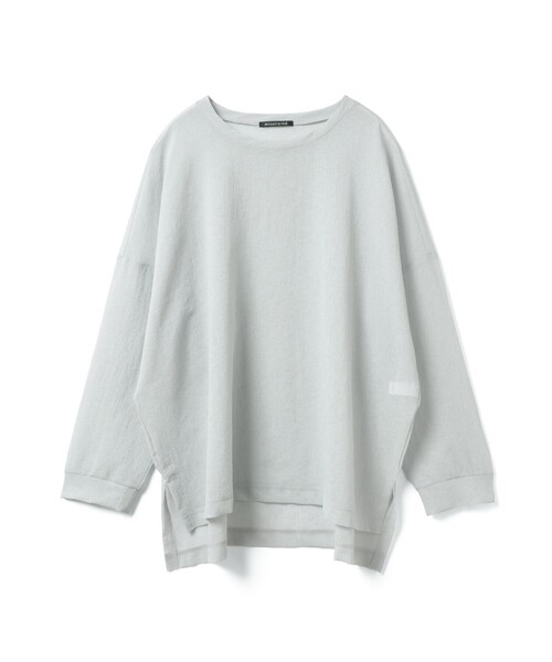 mizuiroind(ミズイロインド)の「mizuiro ind ワッシャーボイルワイドプルオーバー(Tシャツ/カットソー・レディース・オフホワイト/ブラック/ネイビー/ライトグレー・FREE)」の3枚目の写真
