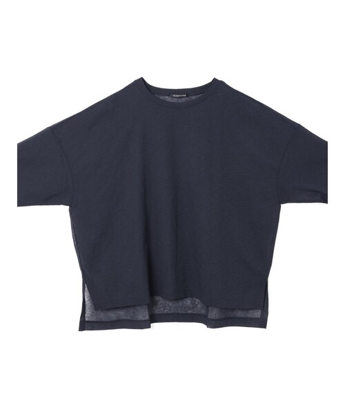 mizuiroind(ミズイロインド)の「mizuiro ind ワッシャーボイルワイドプルオーバー(Tシャツ/カットソー・レディース・オフホワイト/ブラック/ネイビー/ライトグレー・FREE)」の17枚目の写真