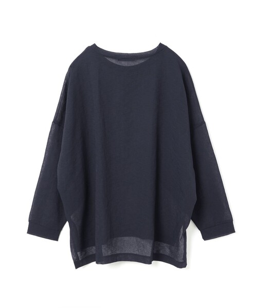 mizuiroind(ミズイロインド)の「mizuiro ind ワッシャーボイルワイドプルオーバー(Tシャツ/カットソー・レディース・オフホワイト/ブラック/ネイビー/ライトグレー・FREE)」の22枚目の写真