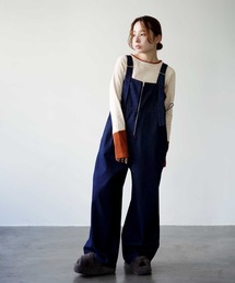インディゴブルー」に該当するサロペット/オーバーオールファッション