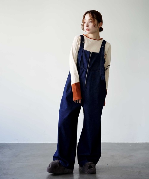 bow.a ボウエー デニムサロペット bow.a ボウエー デニムサロペット