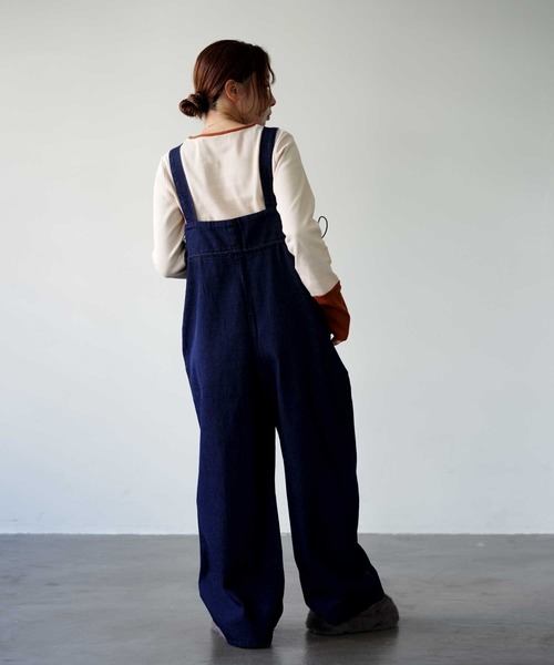 Bulue.（ブルー）の「【Bulue.】デニムサロペット（サロペット/オーバーオール・レディース・ブラック/ブルー/インディゴブルー・FREE）」の21枚目の写真