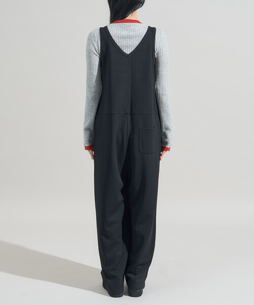 FREAK'S STORE(フリークスストア)の「ツイル カットソー サロペット/カットソーオーバーオール(サロペット/オーバーオール・レディース・ブラック/オリーブ・フリ-)」の4枚目の写真